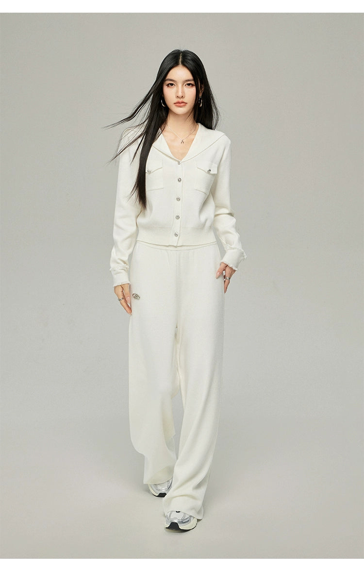 Large Lapel Knitwear Set - CHINASQUAD