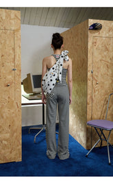 Polka Dot Adjustable Strap Hobo Bag - CHINASQUAD