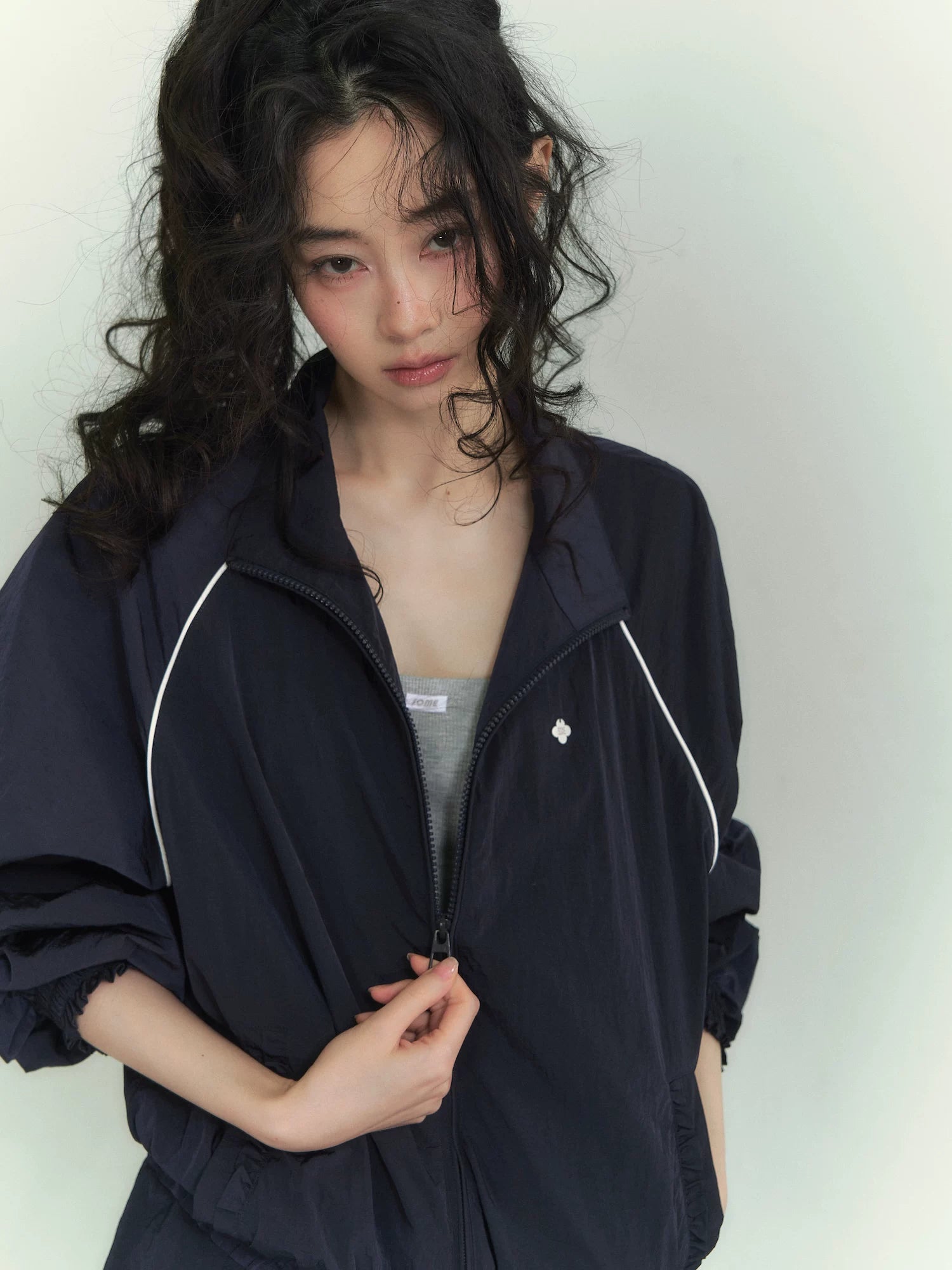 Floral Patchwork Casual Jacket & Bubble Dress Set