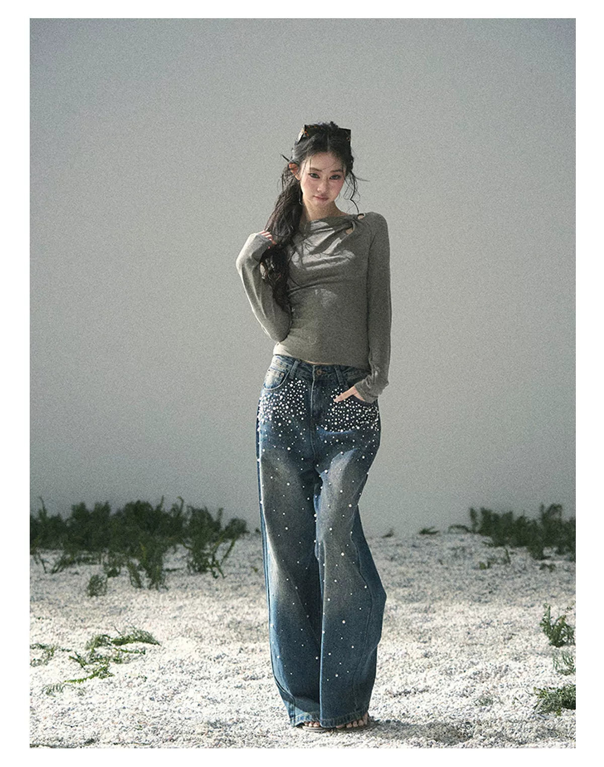 Silent Poem Asymmetrical Knot Top