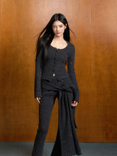 Chanel-Style Round-Neck Knitted Cardigan - CHINASQUAD