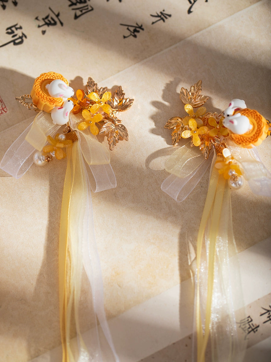 Fairy Tassel Rabbit Hanfu Hair Clip - CHINASQUAD