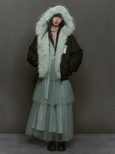 Eco-friendly Fur Splicing One-piece Coat - CHINASQUAD