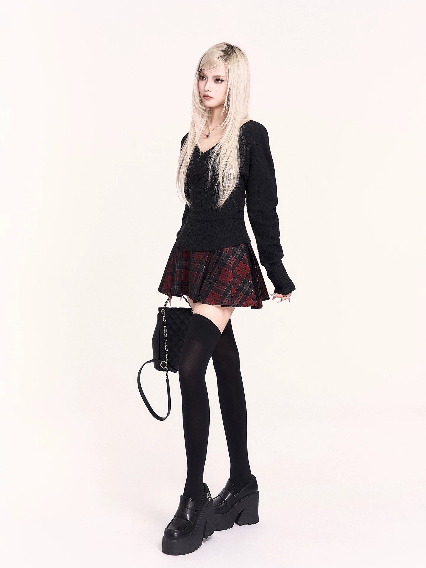 Corset High-Waist Pleated Mini Skirt