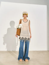 Lace Hollow Out Sleeveless Mini Dress - CHINASQUAD