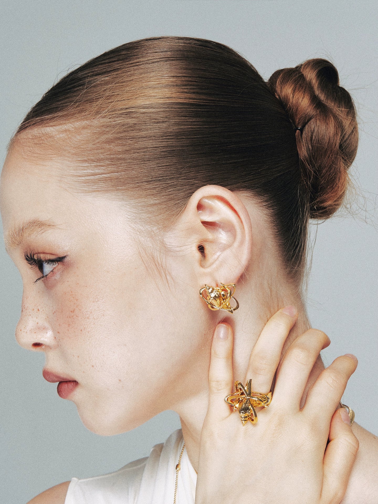 Seashell Star Stud Earrings