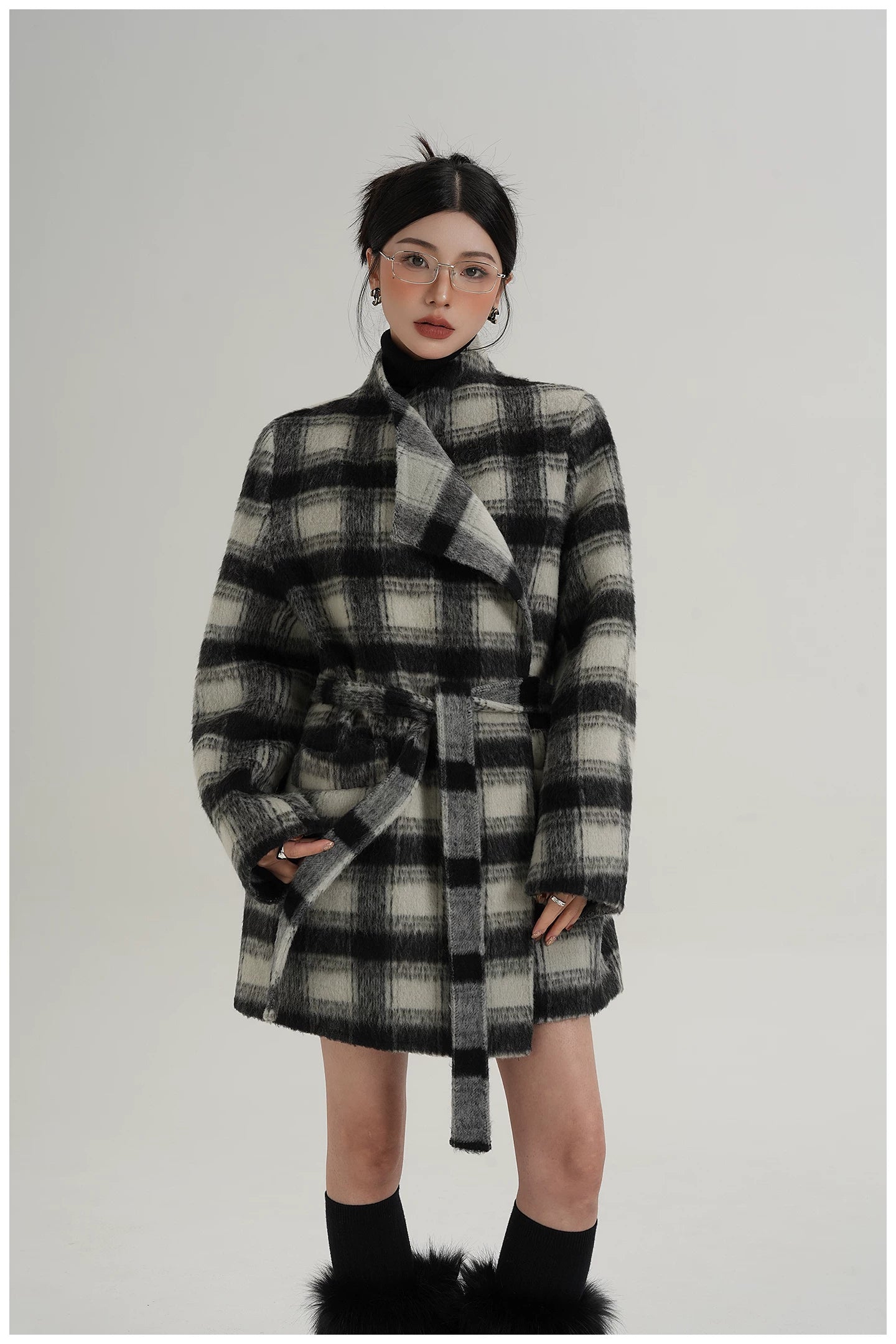Double-Faced Wool Mid-Length Coat