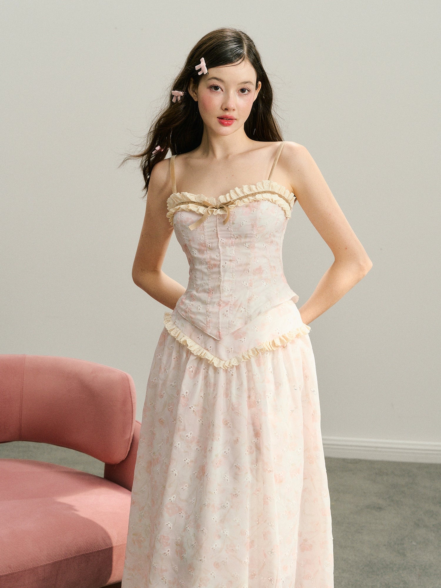 Beige Lace Crochet Skirt - CHINASQUAD