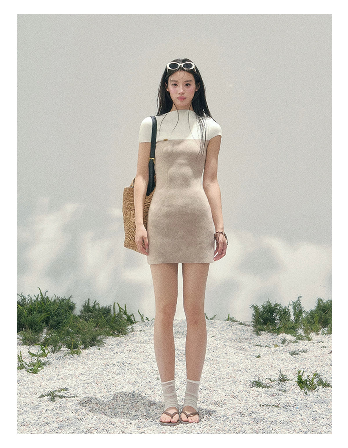 Moonlit Elegance Knit Dress