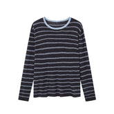 Retro Stripe Versatile Knit T-Shirt - CHINASQUAD