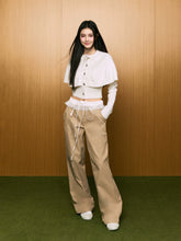 Lace Waist Wide-Leg Straight Pants - CHINASQUAD