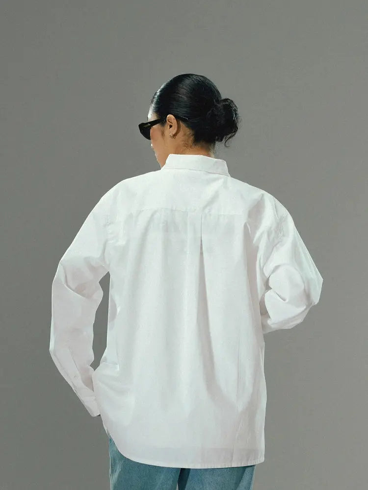 White Long-Sleeve Shirt - CHINASQUAD