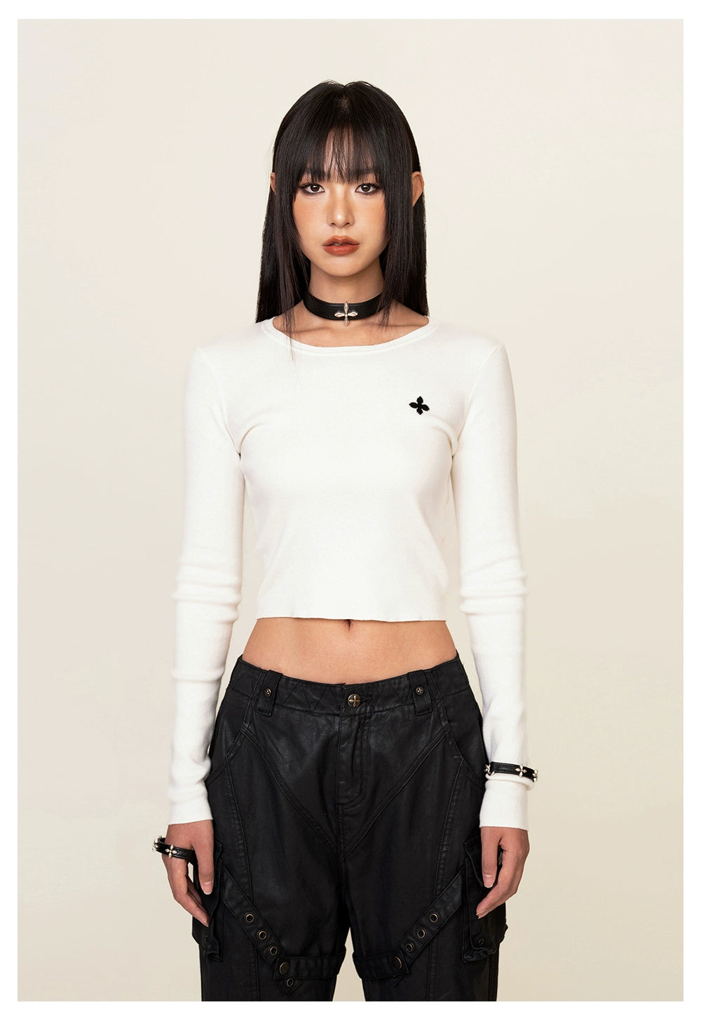 Compass Cross Flower Classic Sweater - CHINASQUAD