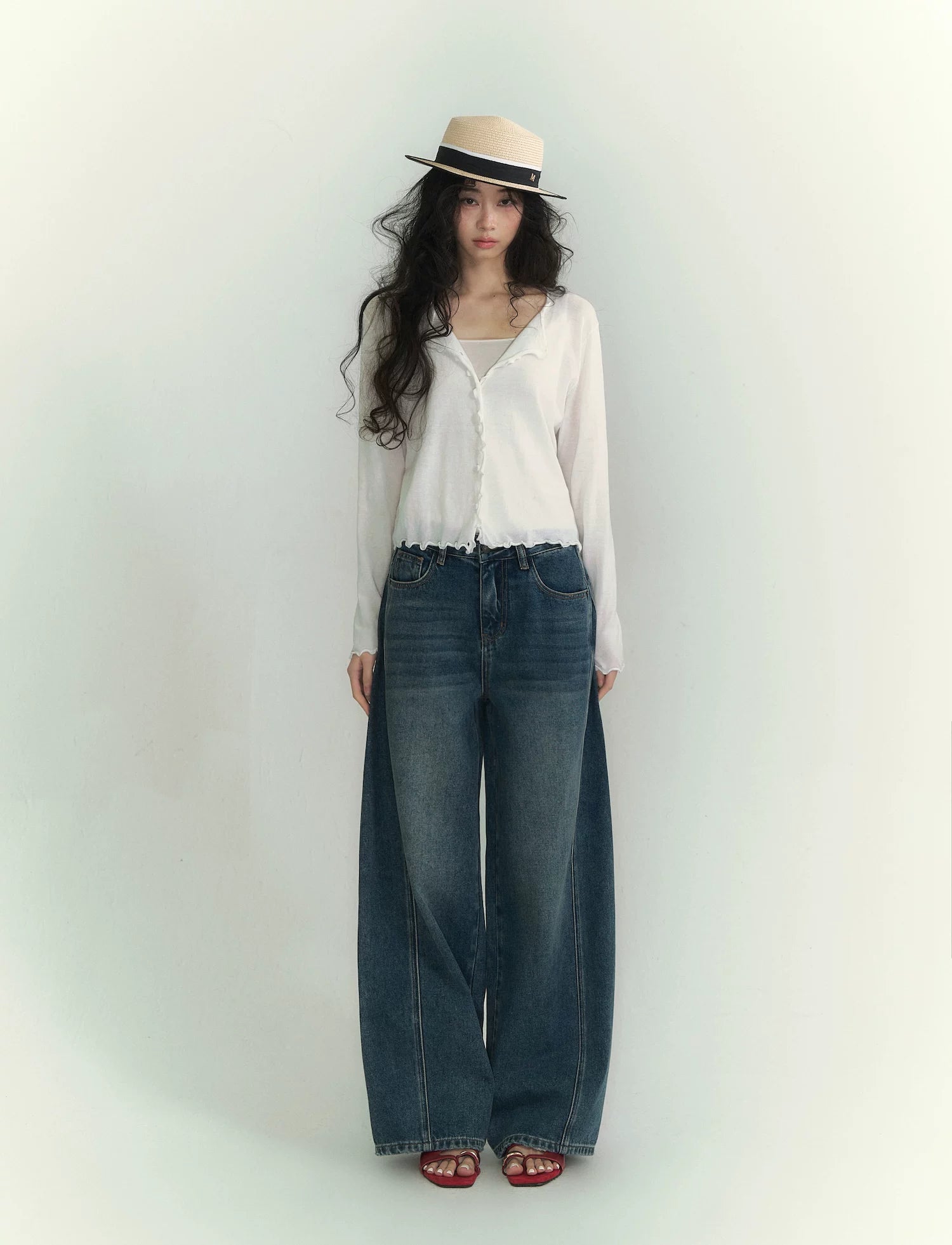 Mercerized Cotton Ultra-Lightweight Cardigan