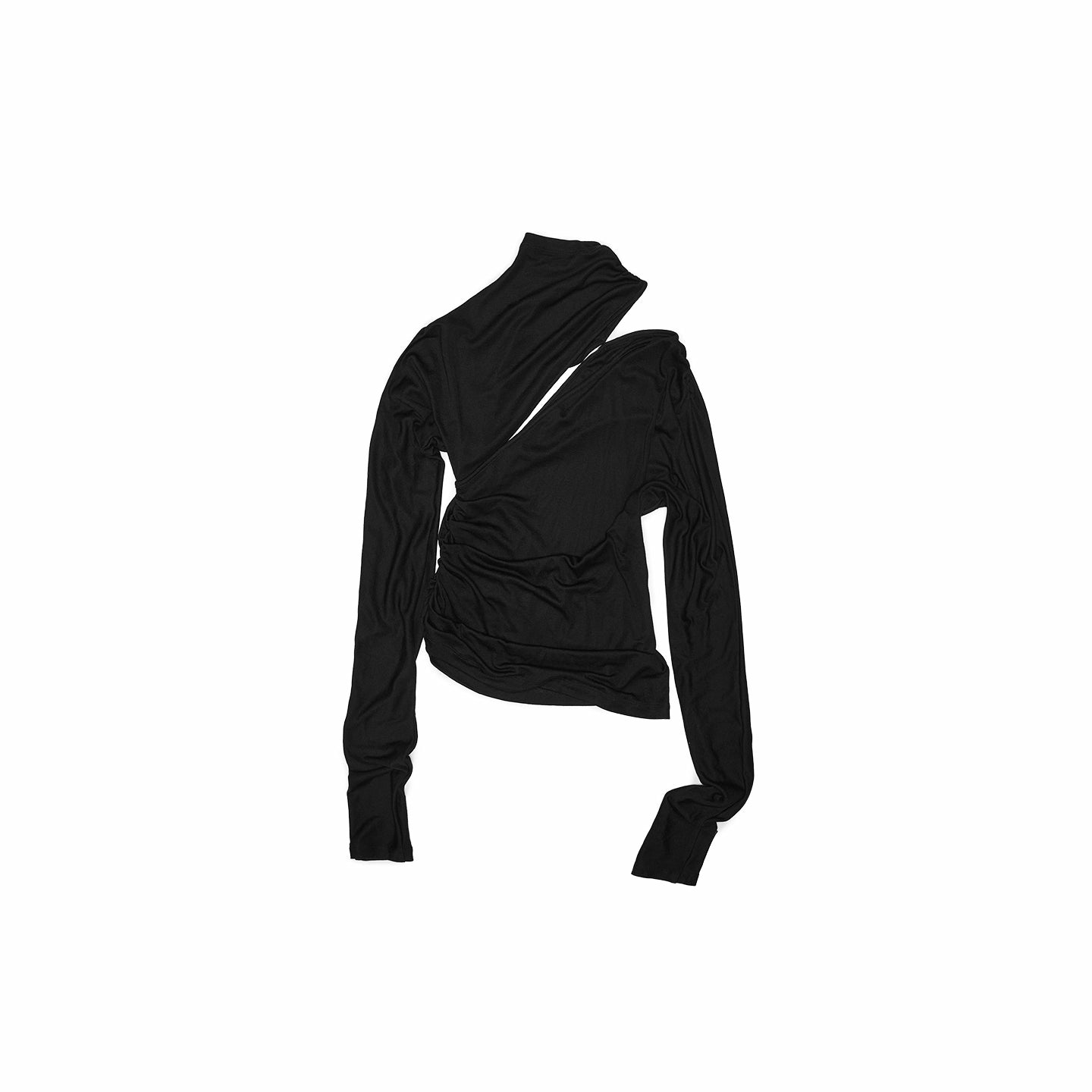 Tencel Wool Ruched T-Shirt - CHINASQUAD