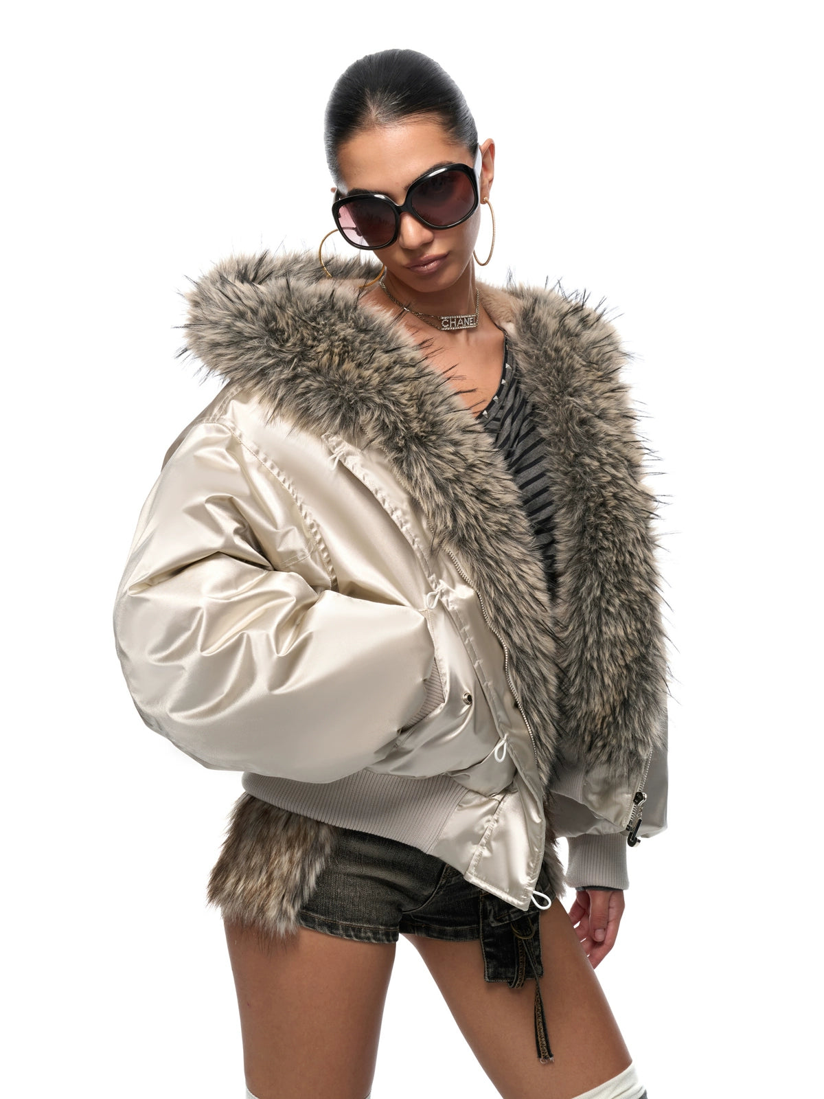 Hooded Oversized Padded Jacket