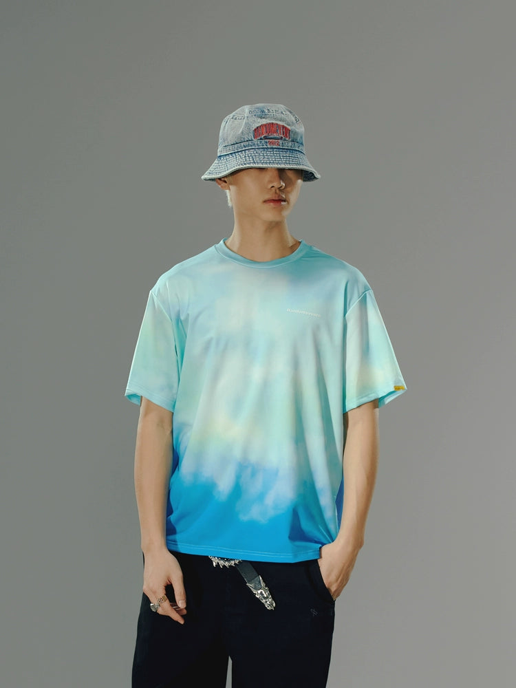 Gradient Crew Neck T-Shirt - CHINASQUAD