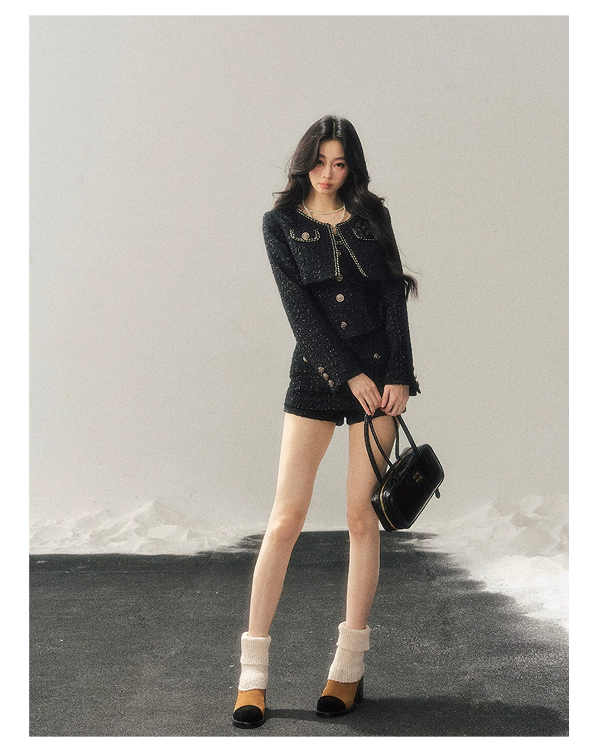 Tweed-Inspired Three-Piece Set