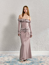 Detachable Puff Sleeve Strapless Top & Skirt Set - CHINASQUAD