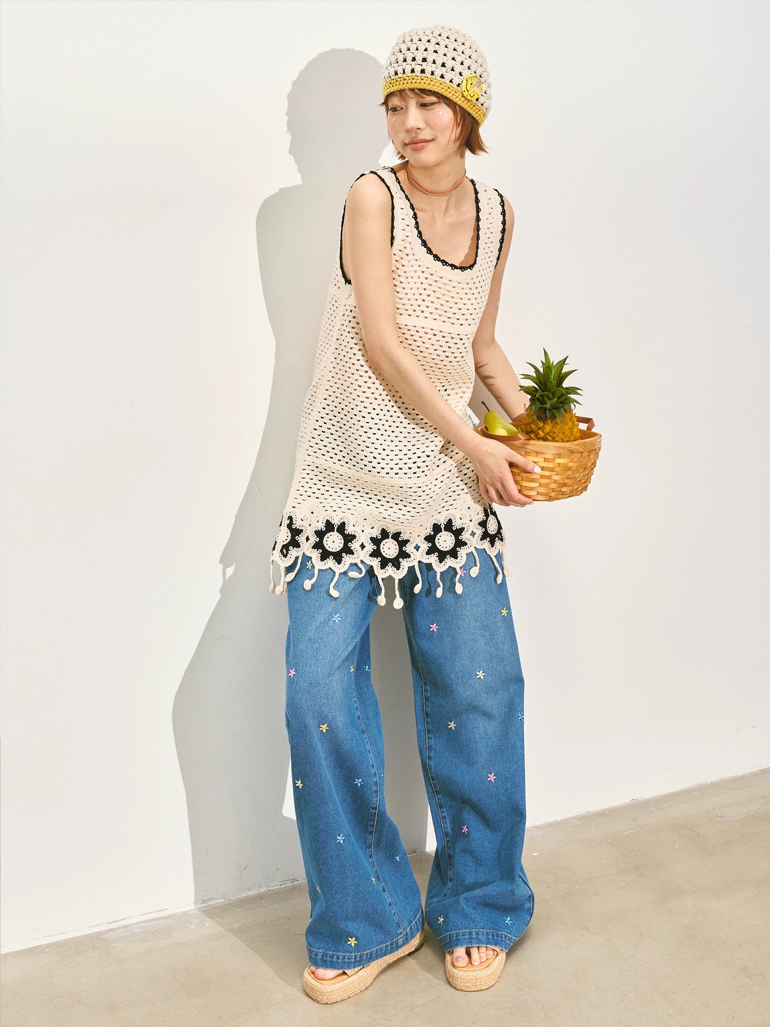 Lace Hollow Out Sleeveless Mini Dress - CHINASQUAD