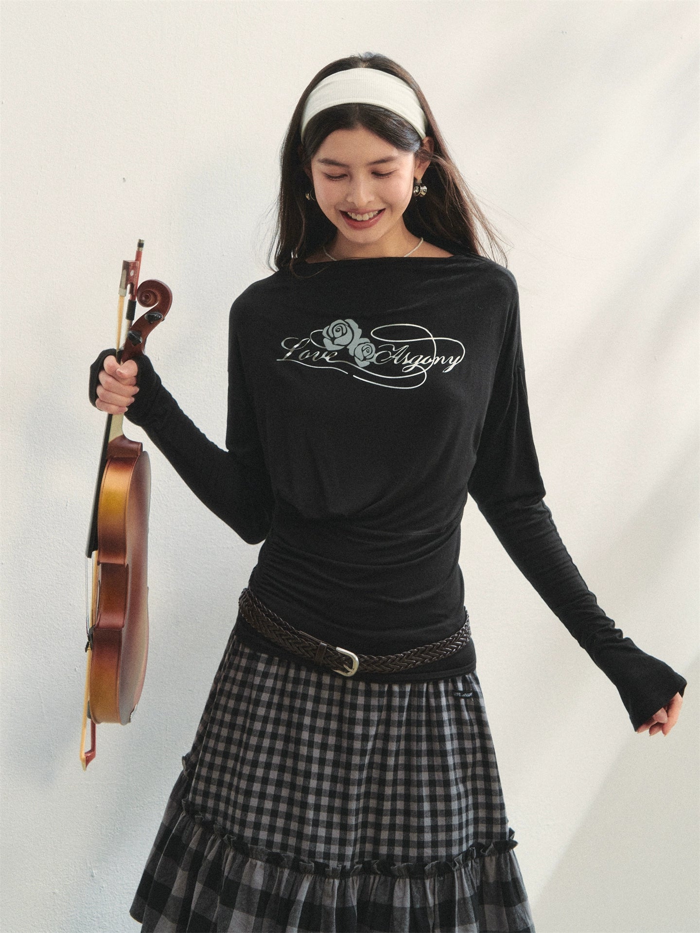 Floral Ruched Sun-Protective T-shirt - CHINASQUAD