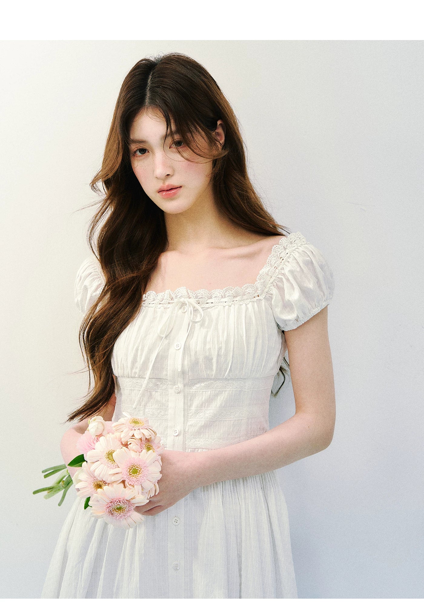 Pure Romance Square-Neck Mini Dress