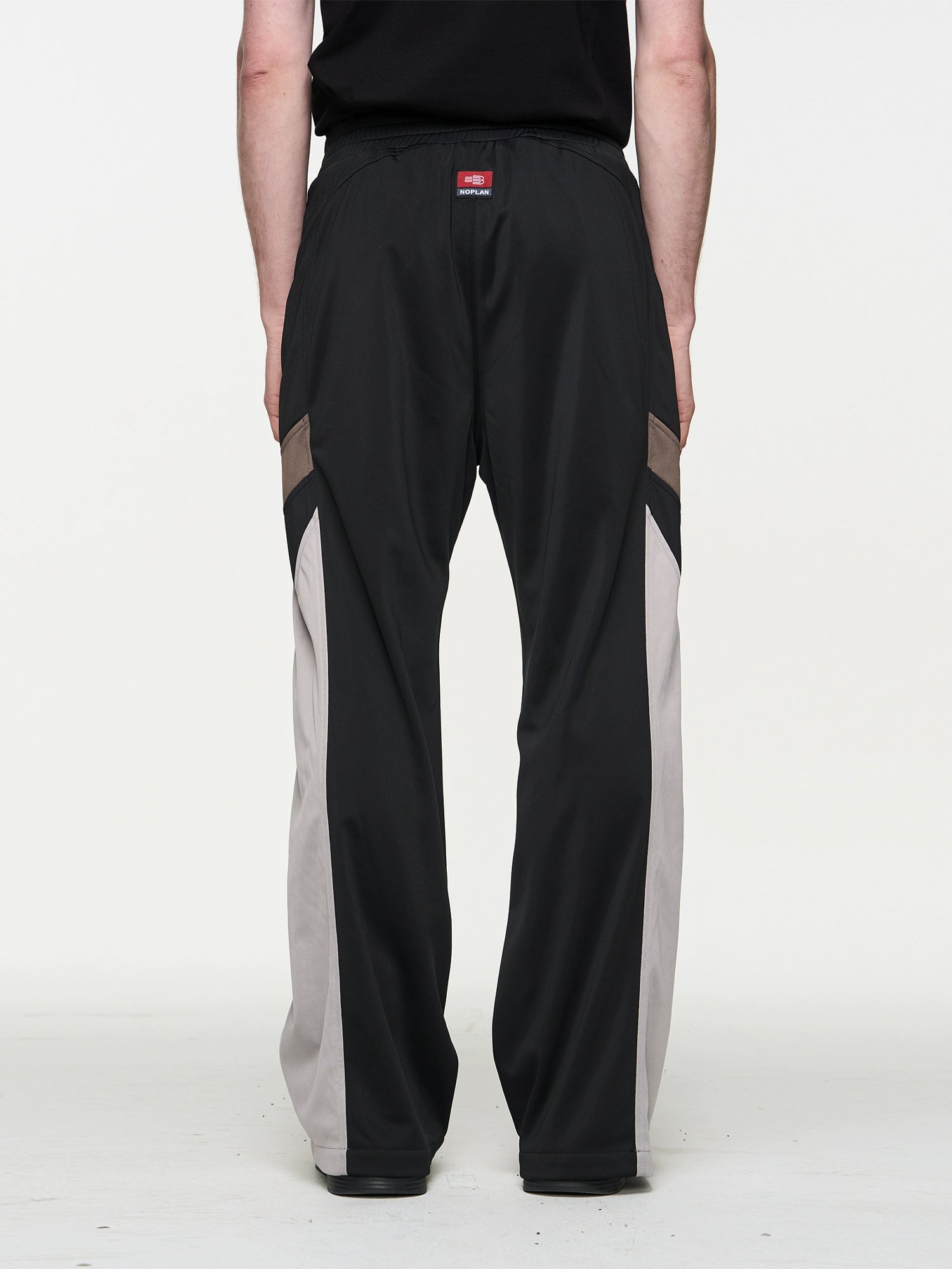 Color-Block Embroidered Straight-Leg Pants - CHINASQUAD