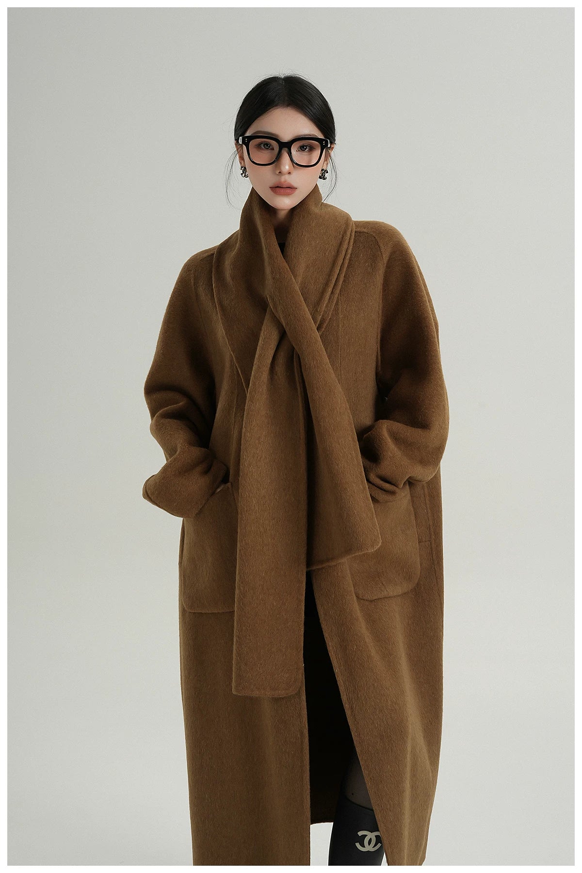 Oversized Double-Faced Wool Long Coat