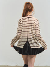 Retro Stripe Versatile Knit T-Shirt - CHINASQUAD