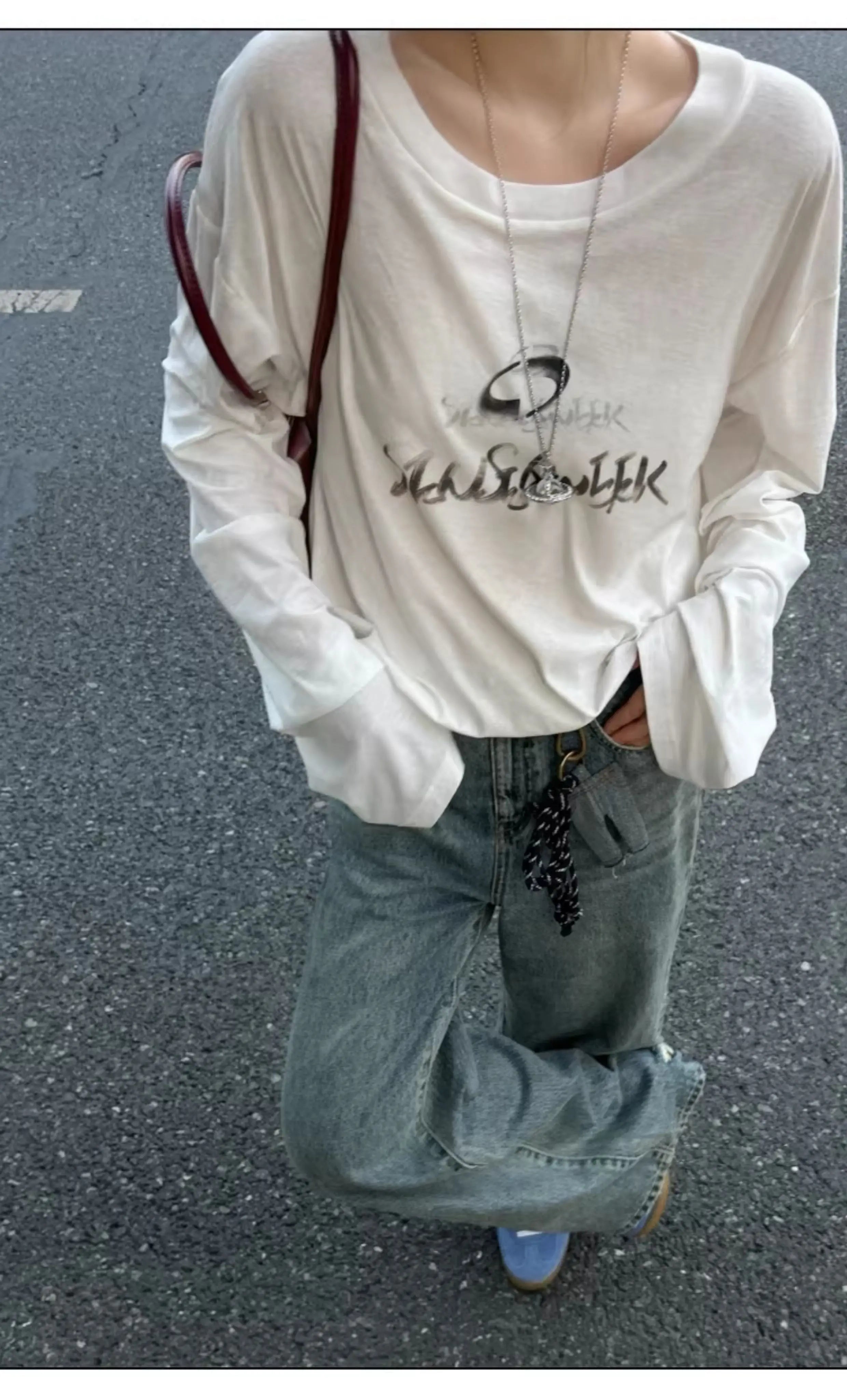 Mini Washed Denim Pants Charm