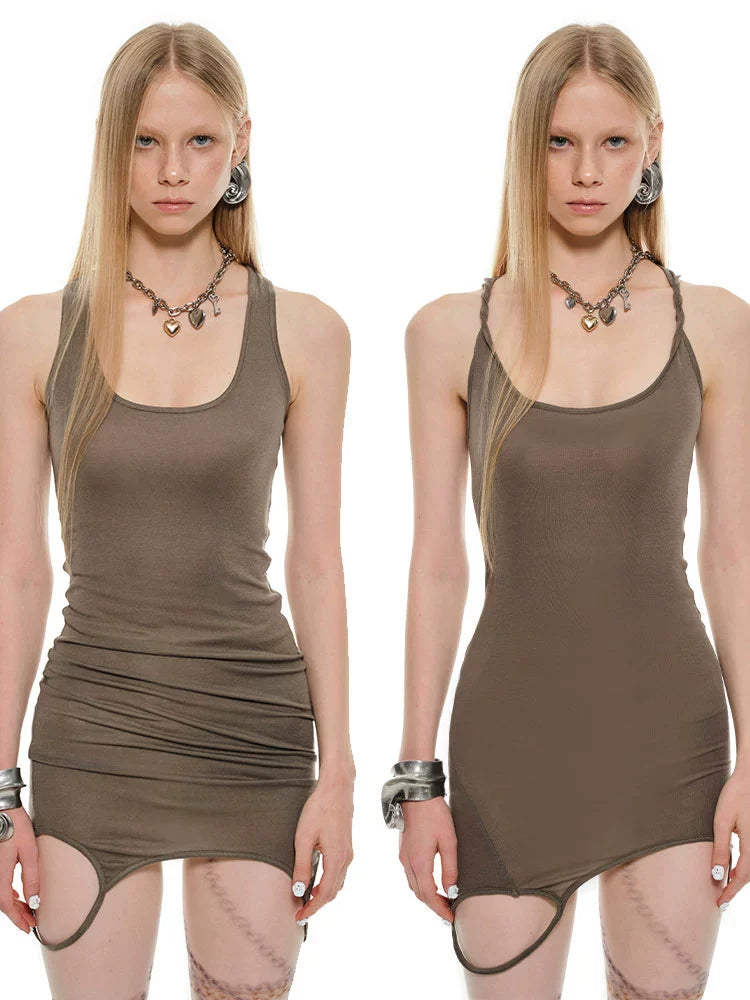 Hooded Tie-Up Cropped Cardigan - CHINASQUAD