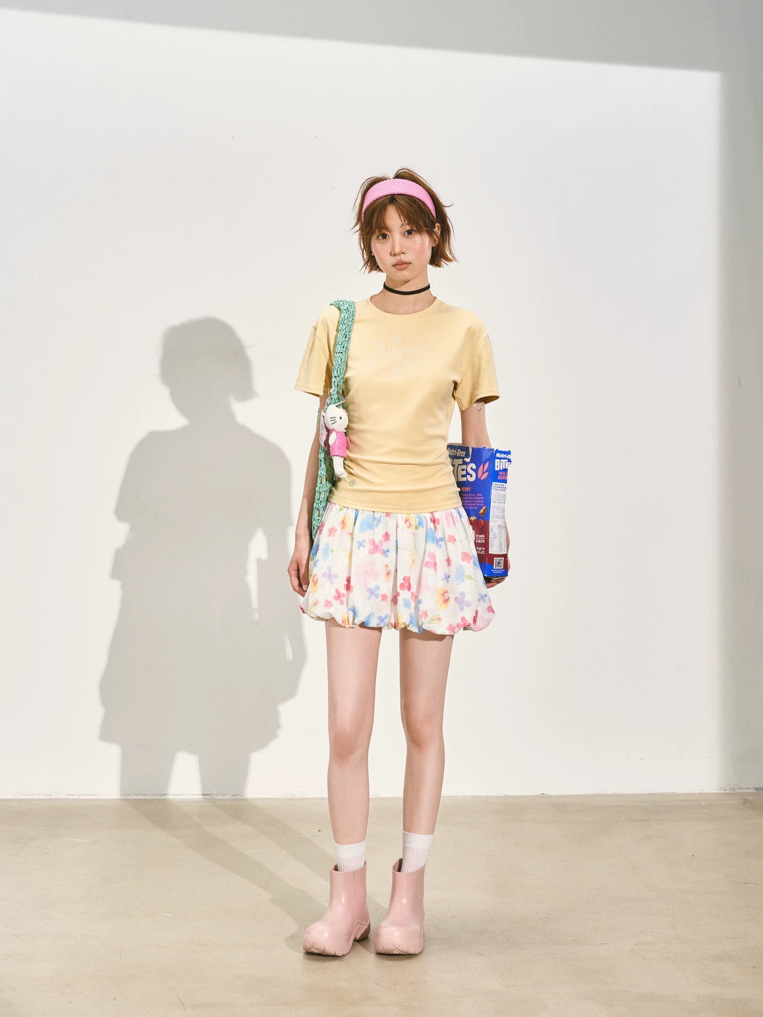 A-Line Bubble Pleated Short Skirt - CHINASQUAD