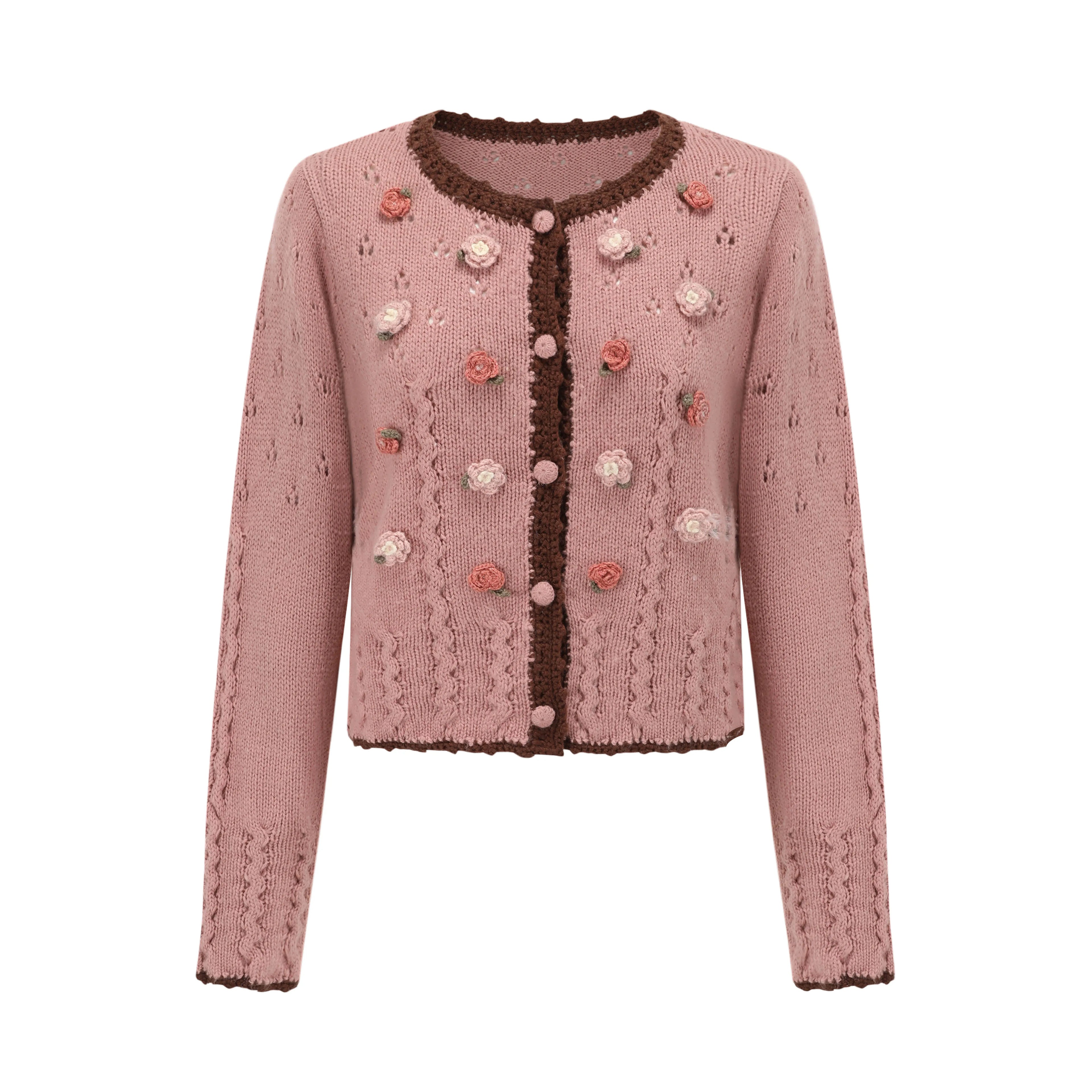 Floral Juliet Vintage Knit Dress & Cardigan Set