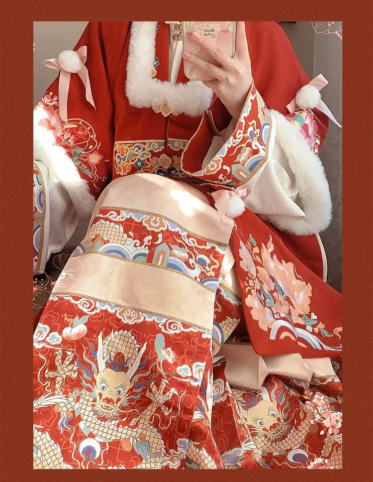 (Final Sale)"九霄龙吟"Ming-Dynasty Hanfu Set