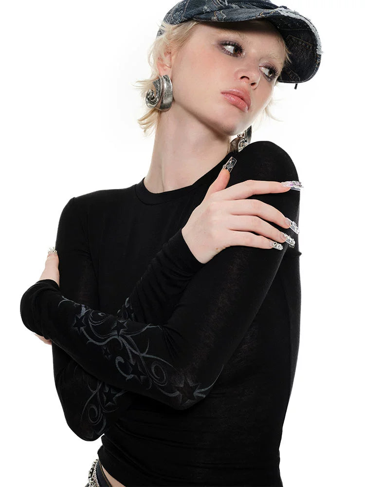 Slightly Sheer Knitted T-shirt - CHINASQUAD