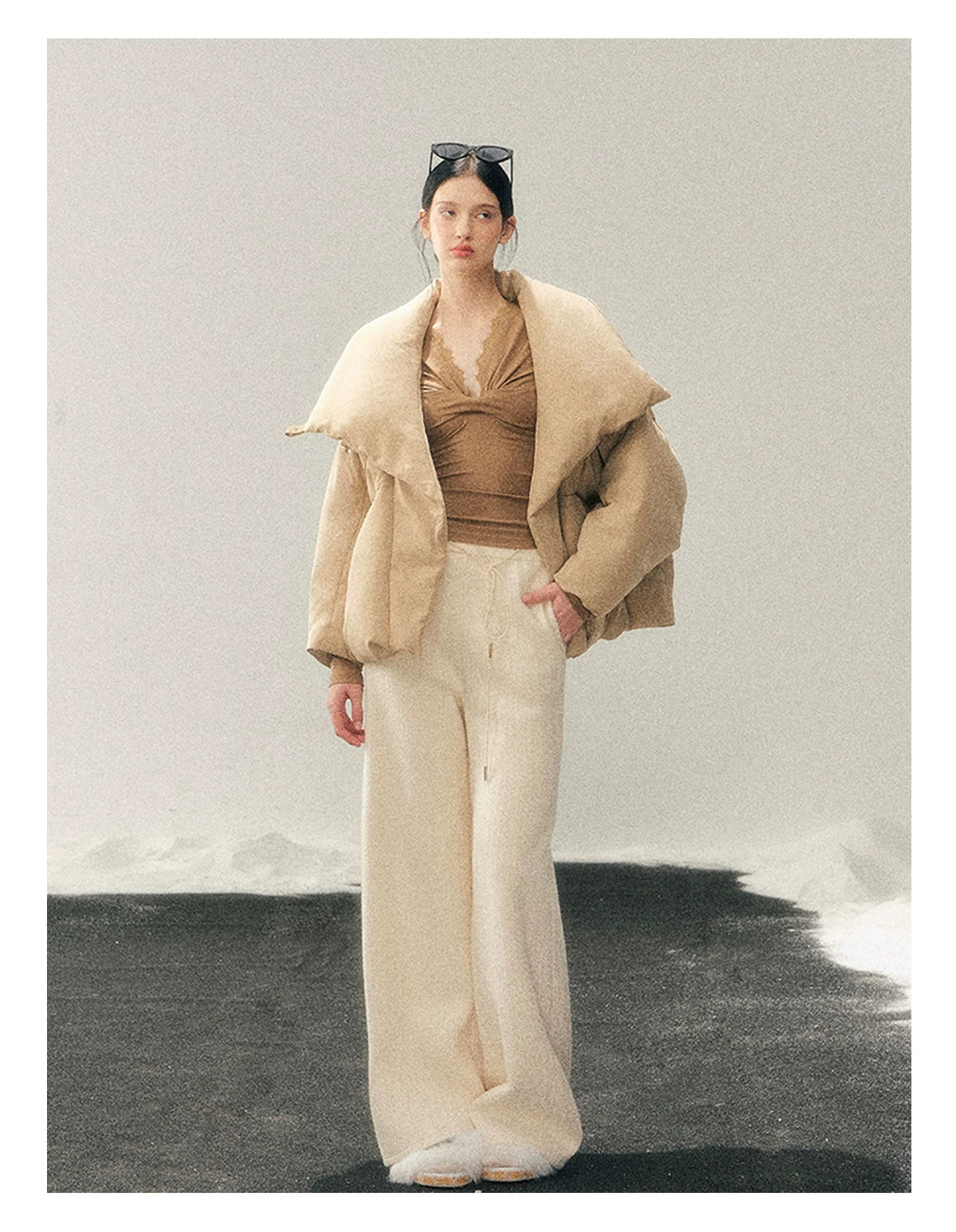 High Neck 90% Down Winter Puffer Jacket