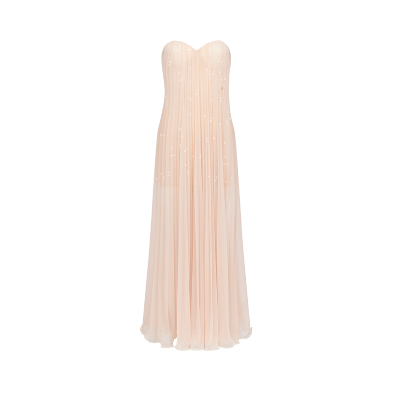 Thea Strapless Mesh Backless Dress - CHINASQUAD