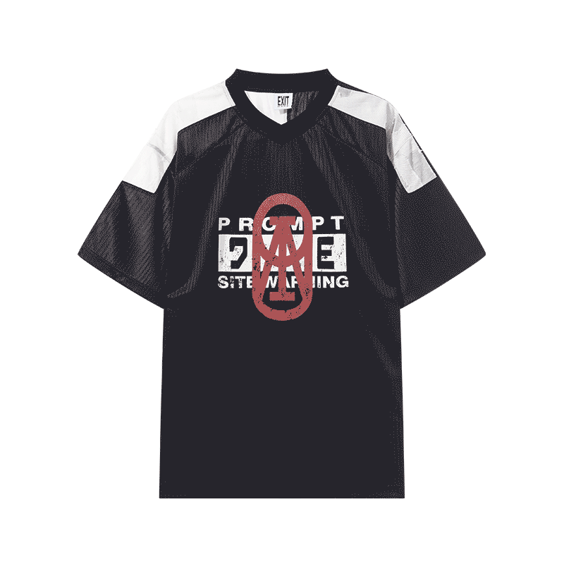 EXITMODE Textured Layered Sports Jersey Tee