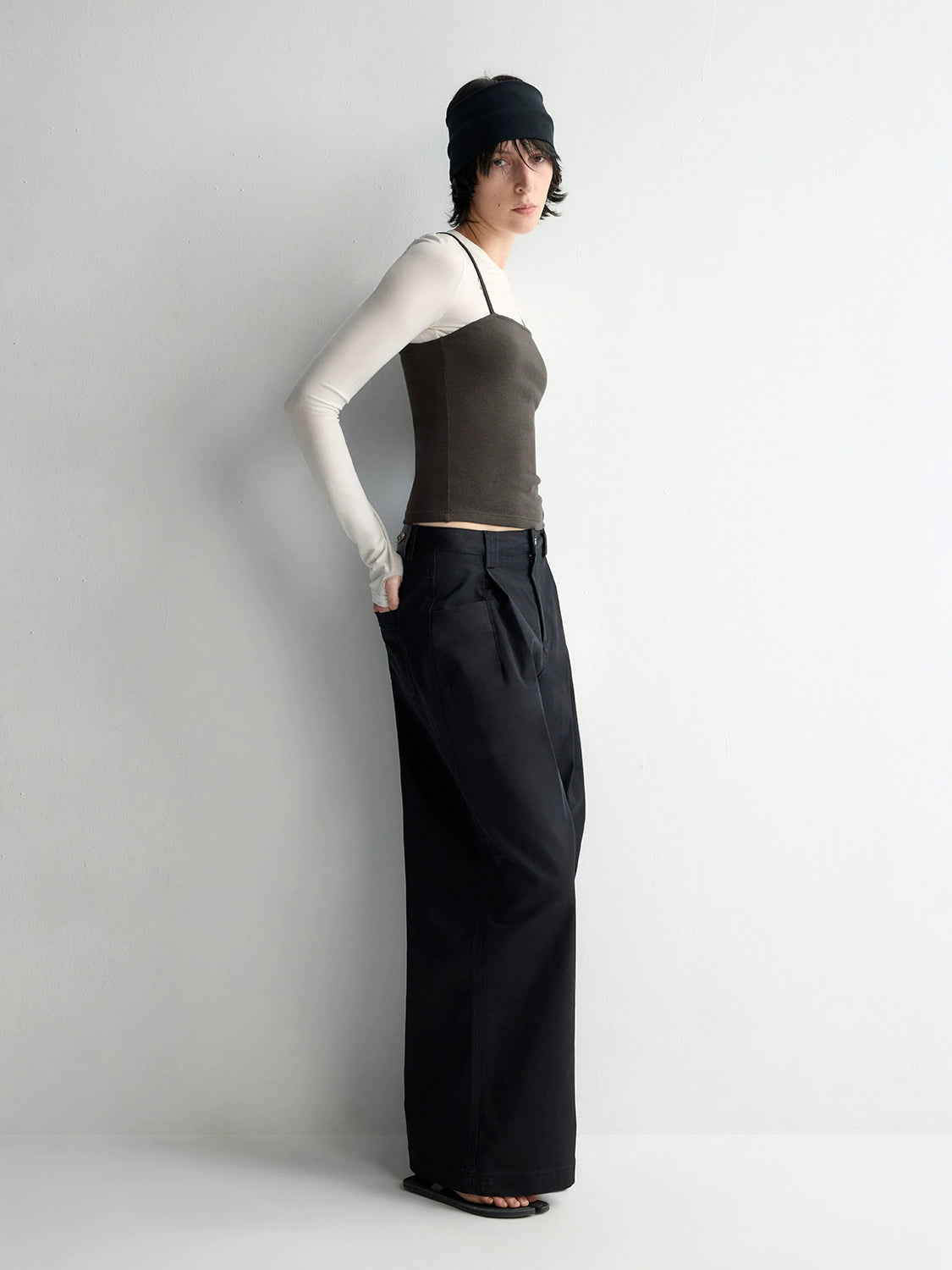 Oversized Tailored Wide-Leg Pants - CHINASQUAD
