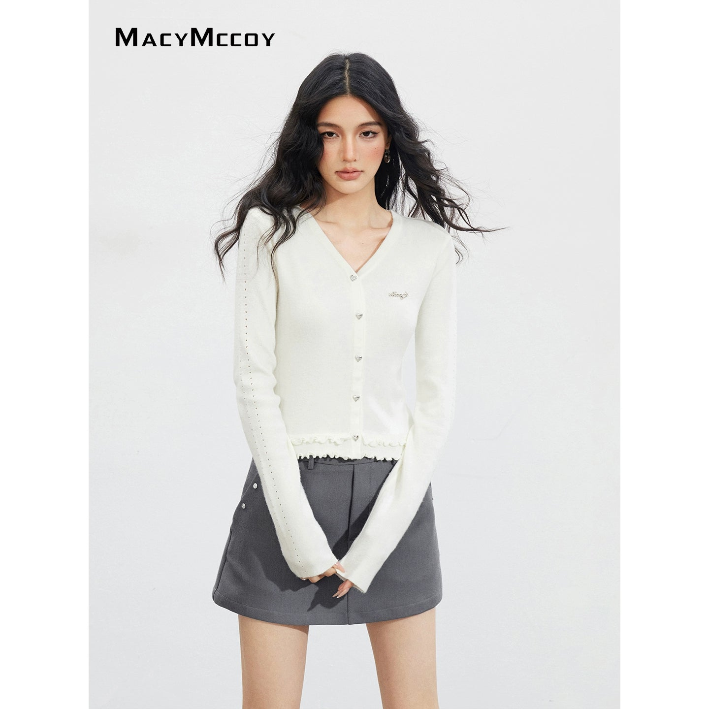 Lace Hollow Knit Cardigan