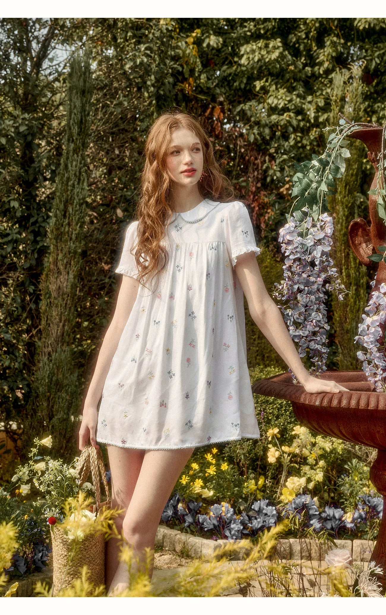 Botanical Linen Embroidered Set