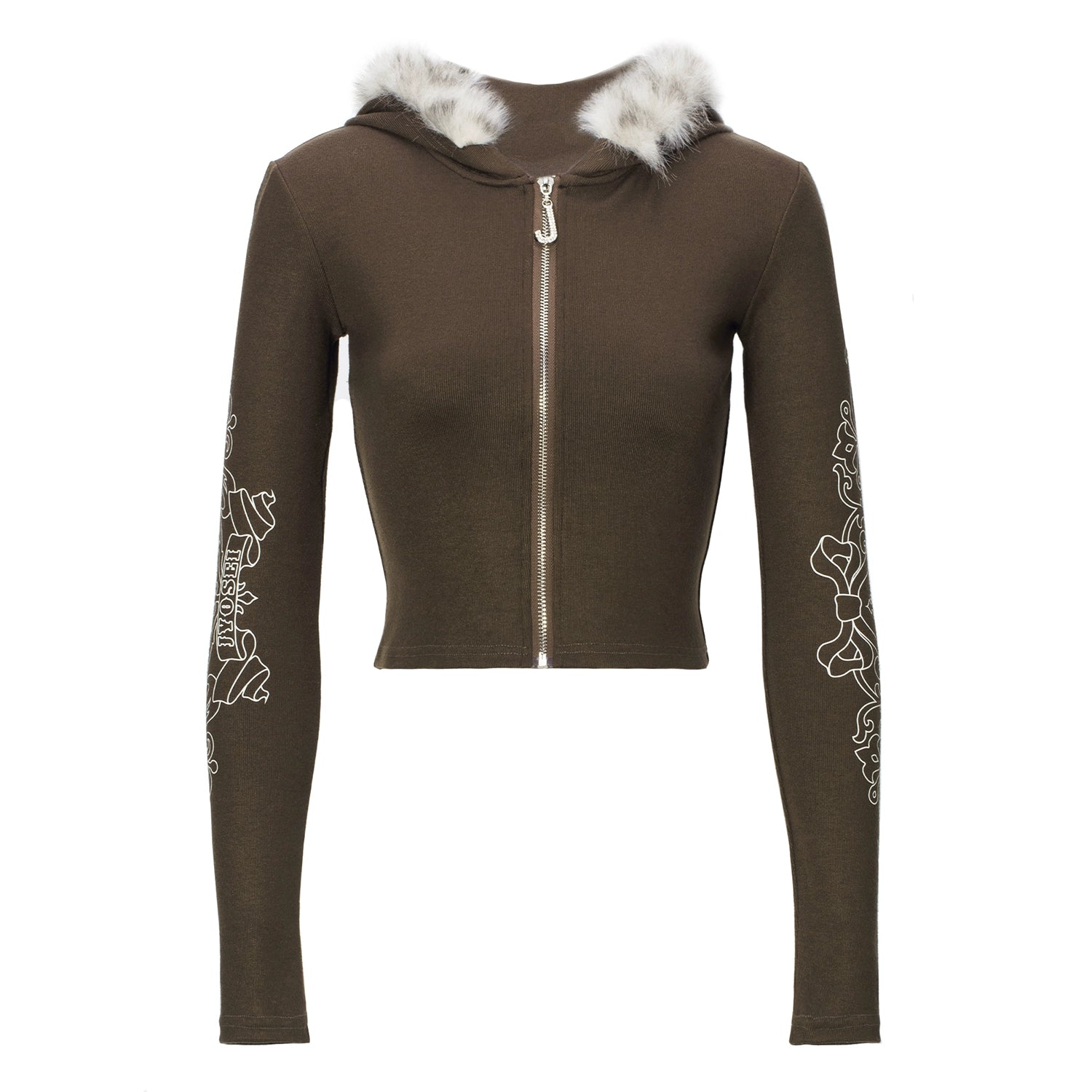 Knit Hooded Top & Flare Pants Set