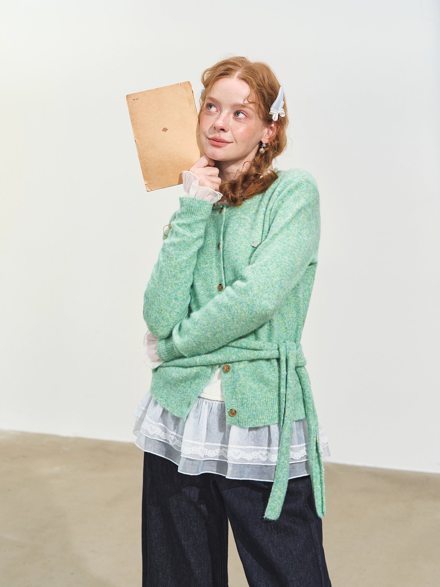 Hooded Shawl-Collar Knit Cardigan - CHINASQUAD