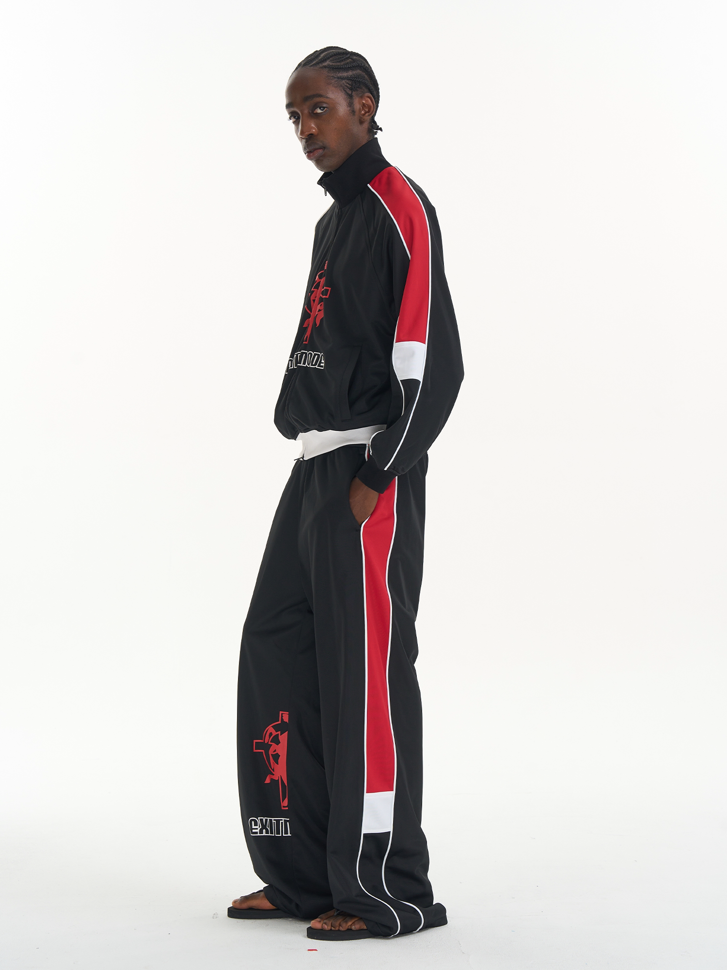Sport Print Panel Jacket