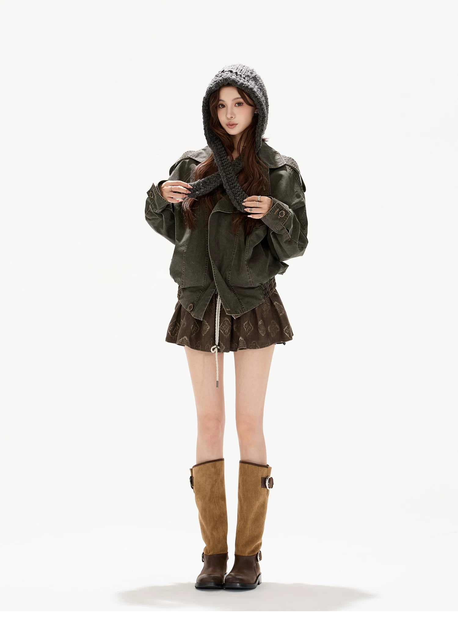 Vintage Heavy-Stitch Cotton Utility Jacket