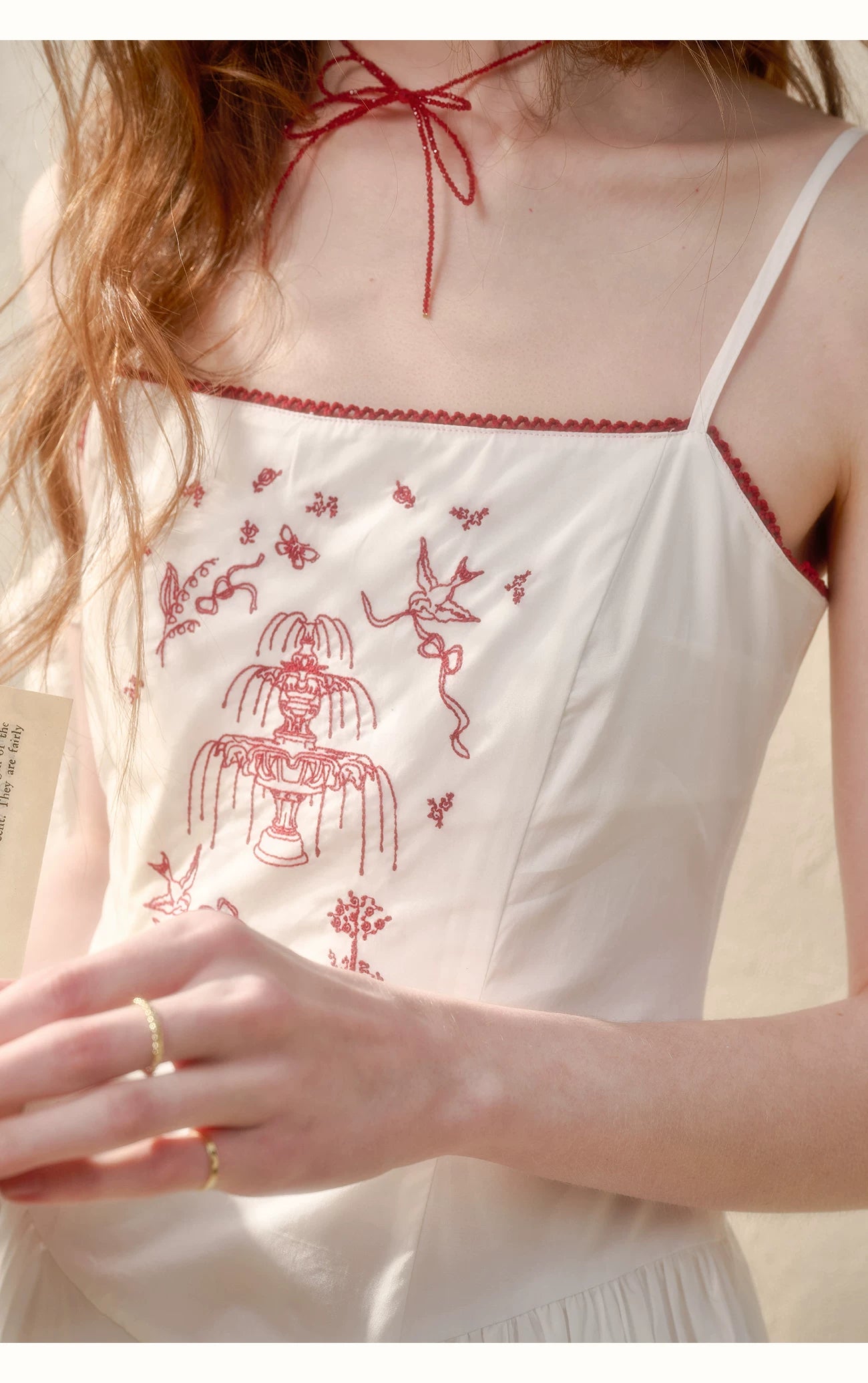 Soap Scent Cotton French White Dress