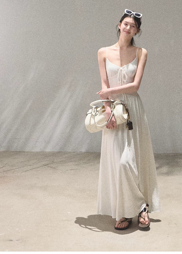 Passing Flower Shop Jacquard Backless Dress