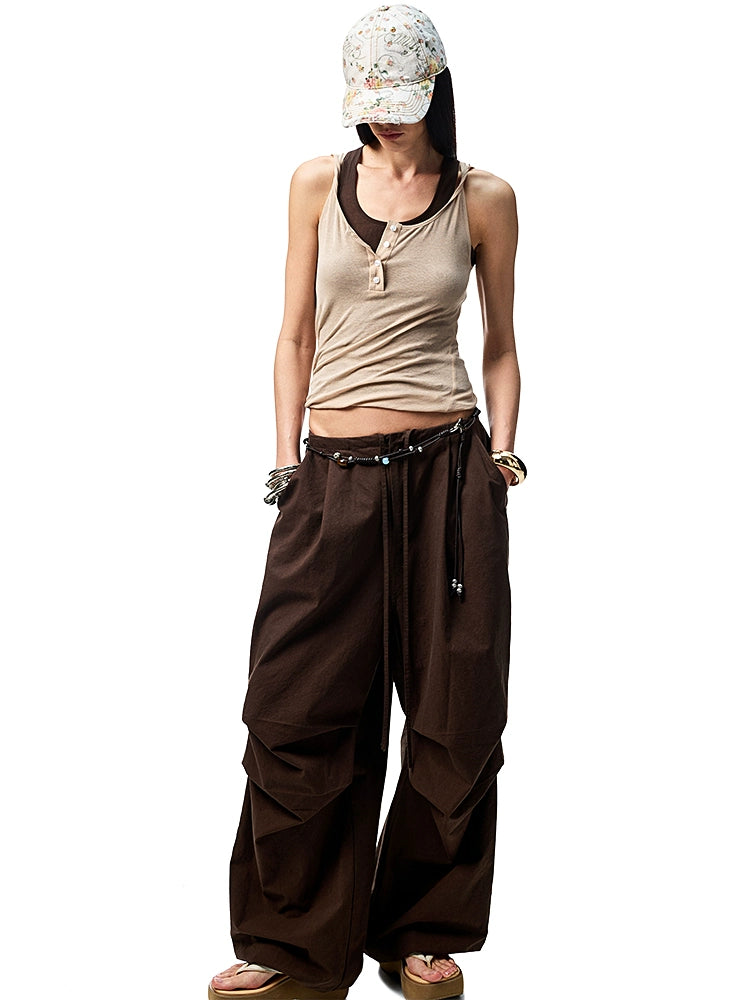 Double-layer Fake Two-piece Color-Blocking Vest - CHINASQUAD