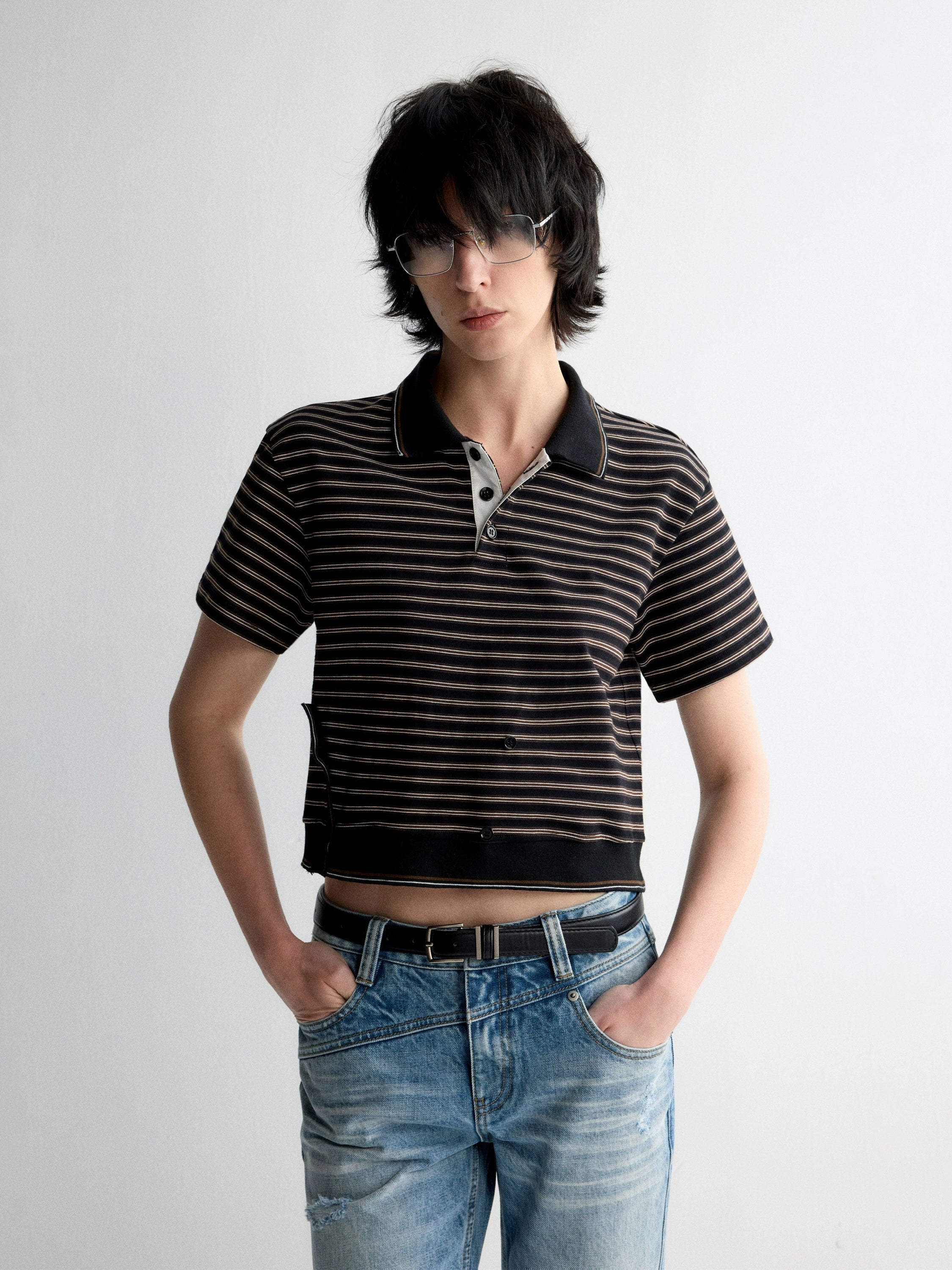 Striped Short-Sleeve T-shirt - CHINASQUAD