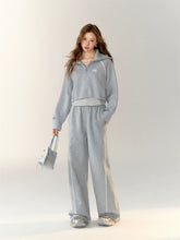 Two-Piece Embroidered Cropped Hoodie - CHINASQUAD